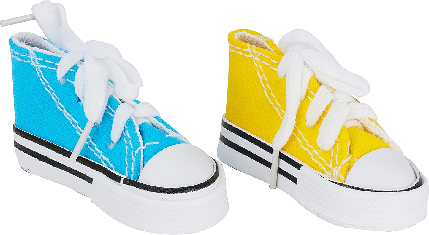 6 Mini Sneakers Colorful Cotton Shredding Parrot Parrotlet Budgie Finch Cockatoo