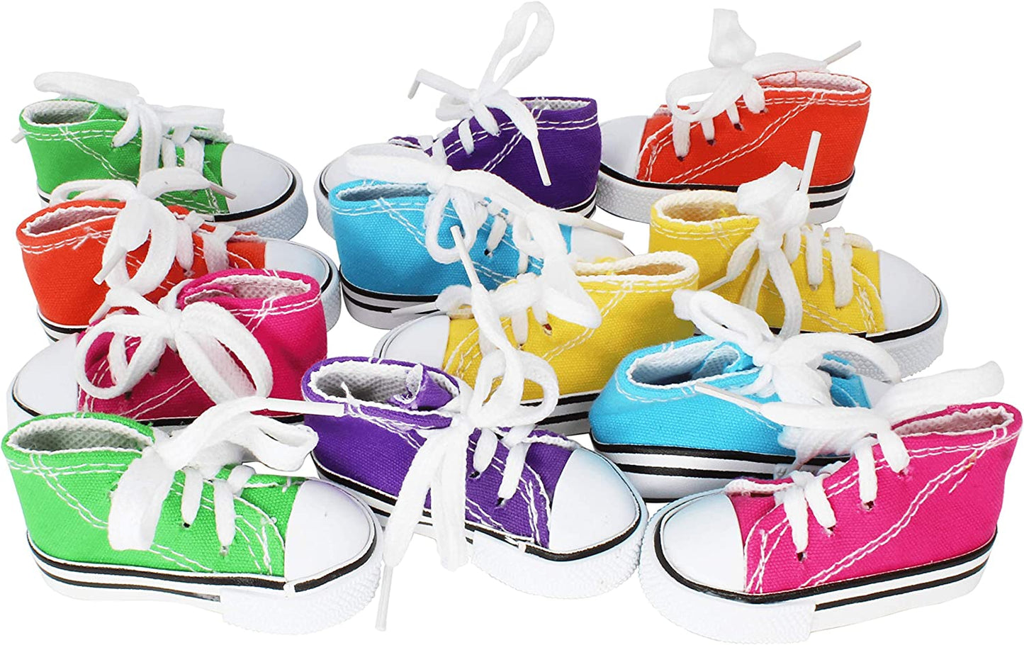 6 Mini Sneakers Colorful Cotton Shredding Parrot Parrotlet Budgie Finch Cockatoo