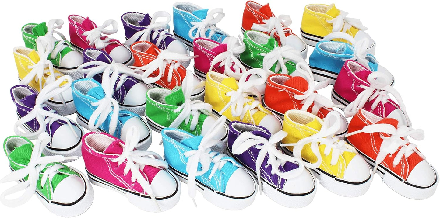 6 Mini Sneakers Colorful Cotton Shredding Parrot Parrotlet Budgie Finch Cockatoo