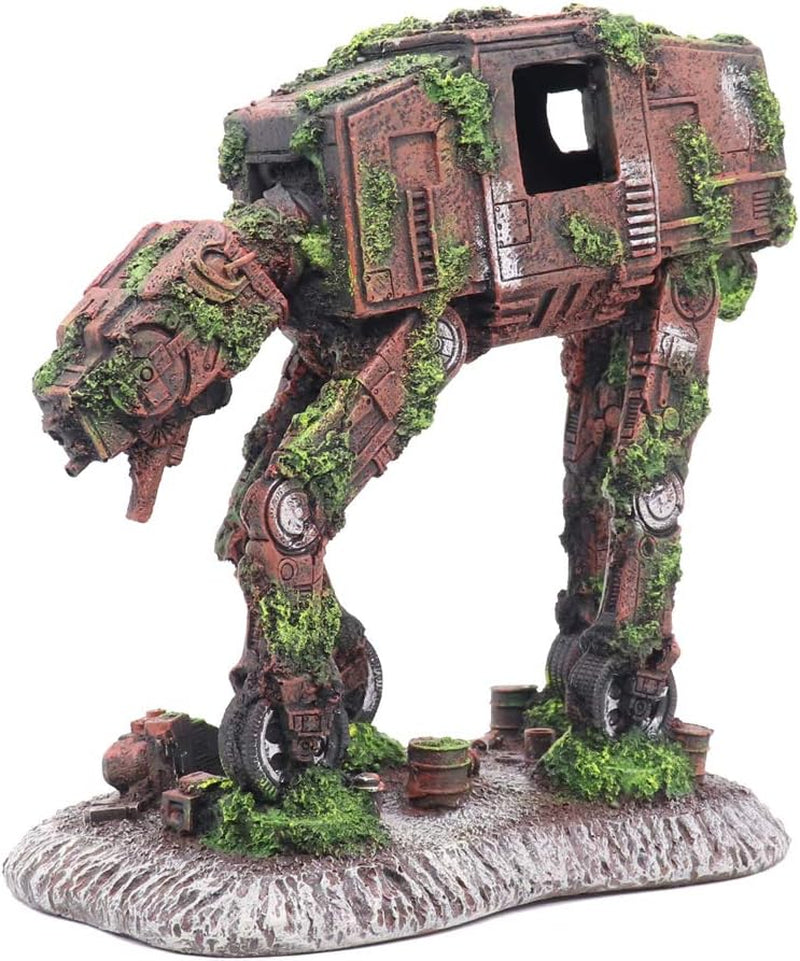 Star Wars Aquarium Decorations, Cool Walking Land Tank Aquarium Ornament, Alien Fish Robot Tank Decorations for Betta, Small