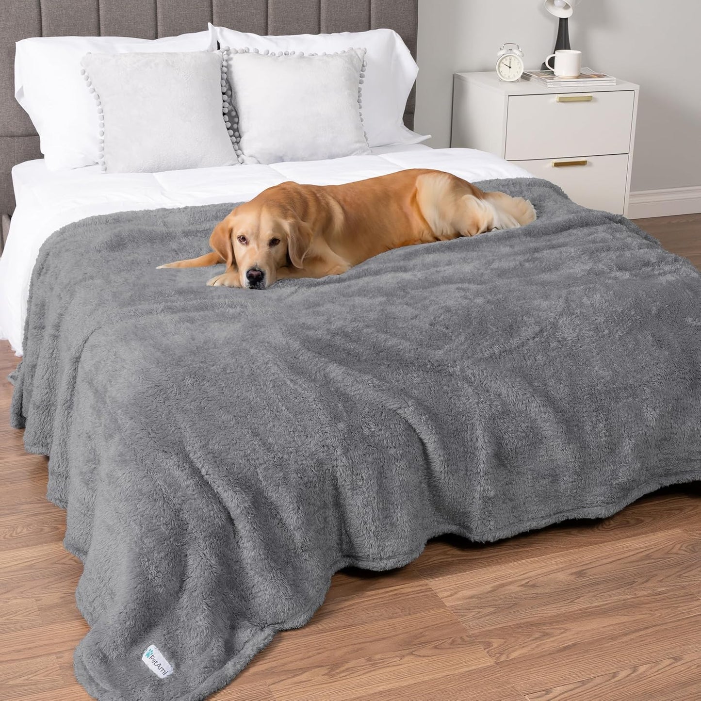 Fluffy Waterproof Dog Blanket for Small Medium Dogs, Soft Warm Pet Sherpa Throw Pee Proof Couch Cover, Reversible Cat Puppy Bed Blanket Sofa Protector, Plush Washable Pad (Pink Blush, 24X32)