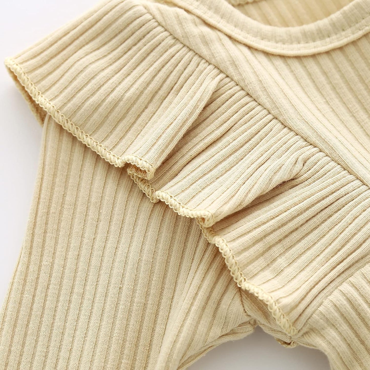 Newborn Baby Girl Clothes Infant Girls Outfit Winter Spring 3PC Outfits Long Sleeve Romper Ruffle Pants