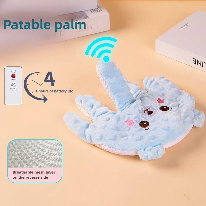 Baby Sleep Aid Pacify Hand Glove Gentle Comfortable Cotton Automatic Patting Sleep Toy for Comfortable Newborns Sleeping