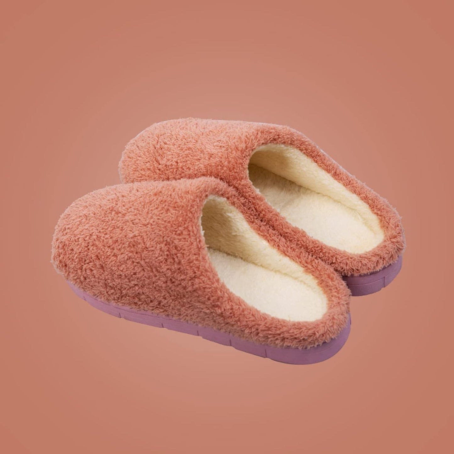 Slip on House Slippers Women'S Cozy Terry Hoodback Clog Slipper with Soft Memory Foam, Comfort Arch Support, and an Indoor/Outdoor Sole(Pink,Size 7)