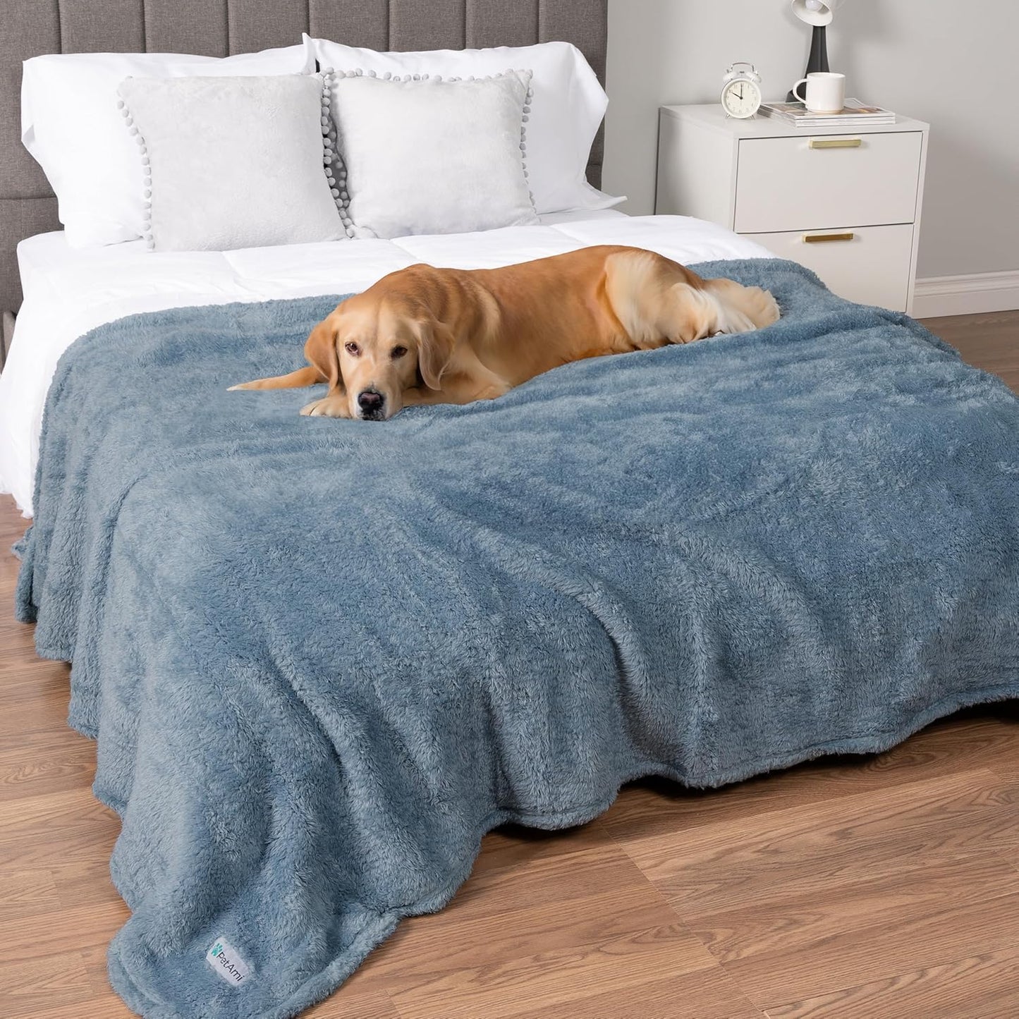Fluffy Waterproof Dog Blanket for Small Medium Dogs, Soft Warm Pet Sherpa Throw Pee Proof Couch Cover, Reversible Cat Puppy Bed Blanket Sofa Protector, Plush Washable Pad (Pink Blush, 24X32)