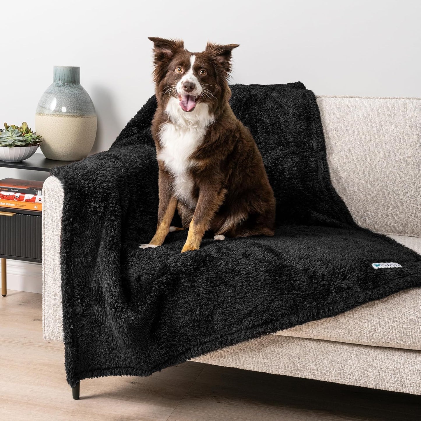 Fluffy Waterproof Dog Blanket for Small Medium Dogs, Soft Warm Pet Sherpa Throw Pee Proof Couch Cover, Reversible Cat Puppy Bed Blanket Sofa Protector, Plush Washable Pad (Pink Blush, 24X32)